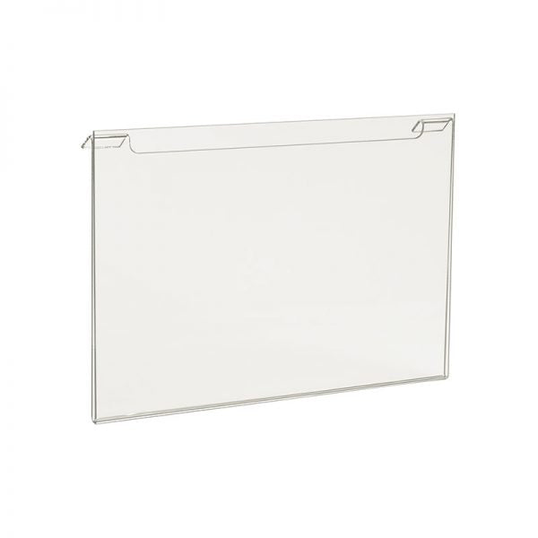 11" x 8½” Acrylic Horizontal Sign Holder for Slatwall/Gridwall