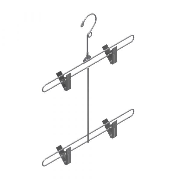 12" Bikini Hanger, Swivel Hook & Clips