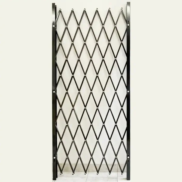 45"H Folding Security Gate / Black & in Multiple Lengths