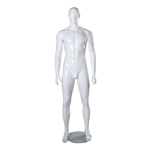 SDSAM2-MW/ Male Matte White Mannequin