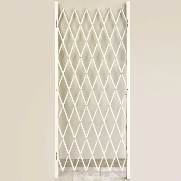 98"H Folding Security Gate / White & in Various Lengths