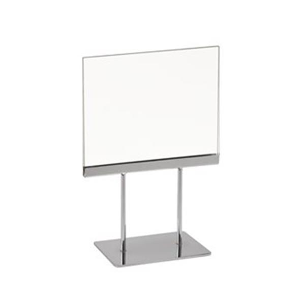 PK57 / 7"W x 5-1/2"H Acrylic Sign Holder w/Base (4" stem)