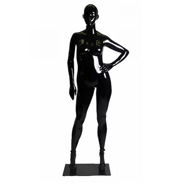 SDGS03 / Black Female Mannequin – L Hands on Hip