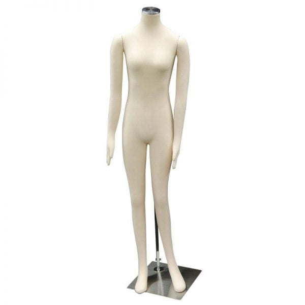 SDJF-F01SOFTX /Female full body white jersey covered body form.