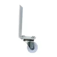 Folding security gate caster