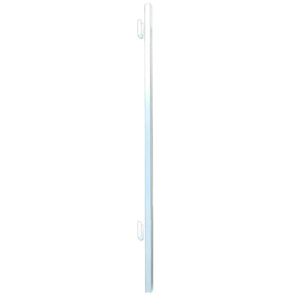 Folding security gate pole with 2 U brackets