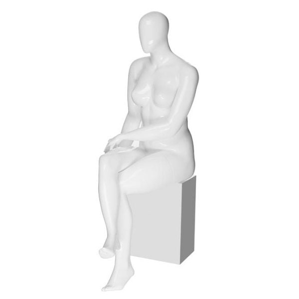 SDJanet/5 – Female Legs Crossed Sitting Mannequin-Plus Size