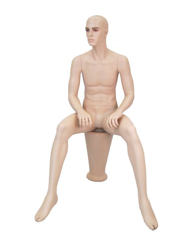 SDMD-KW15F / Male Realistic Mannequin, Sitting Pose