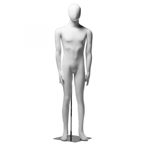 SDFLX-M / Soft Flexible Male Mannequin with Metal Base (White)