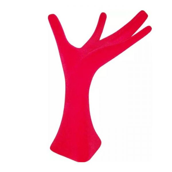 Fiberglass Display Hand with Velvet Cover – Red