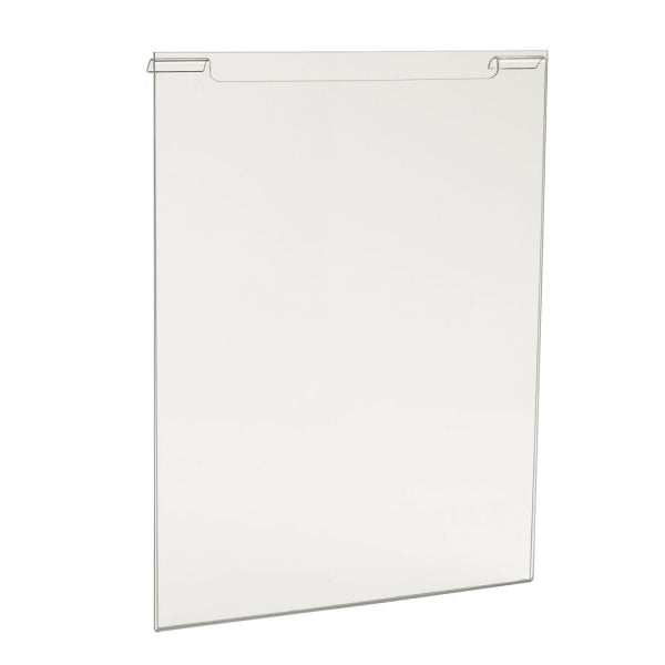 11" x 14" Acrylic Vertical Sign Holder for Slatwall/Gridwall