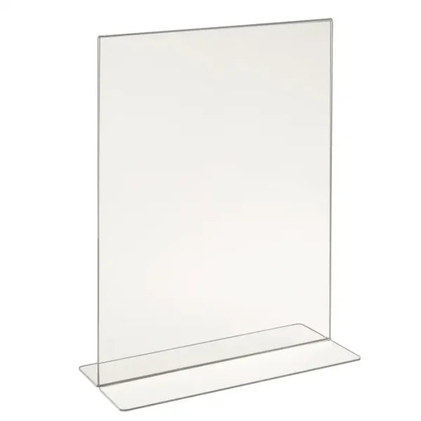 Acrylic Bottom Load Sign Holders for Counter Top
