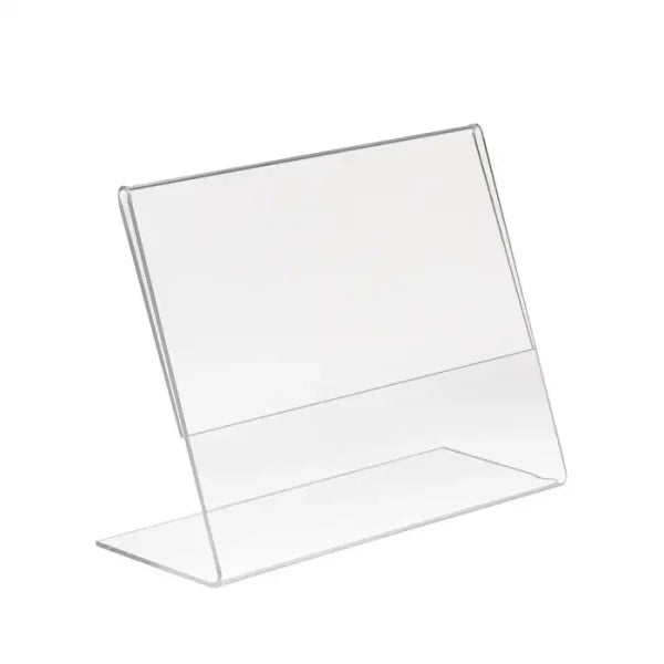 Acrylic Slant Back Sign Holders for Counter Tops