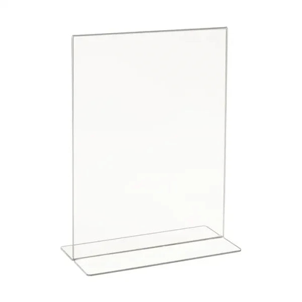 Acrylic Bottom Load Sign Holders for Counter Top
