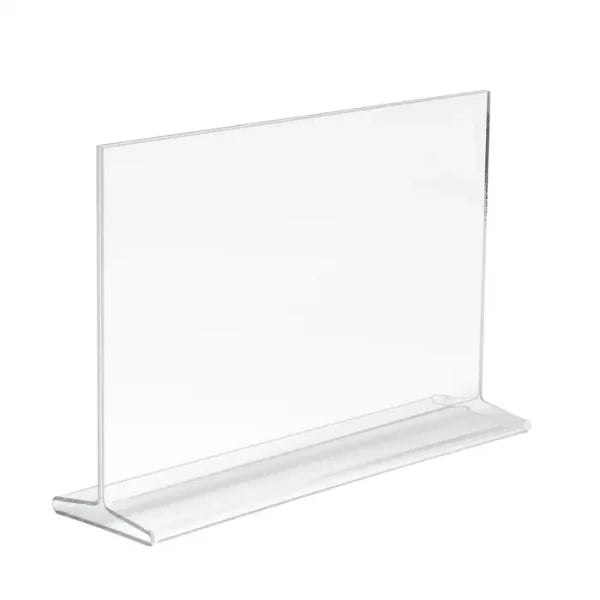 Acrylic Top Load Sign Holder For Counter Tops