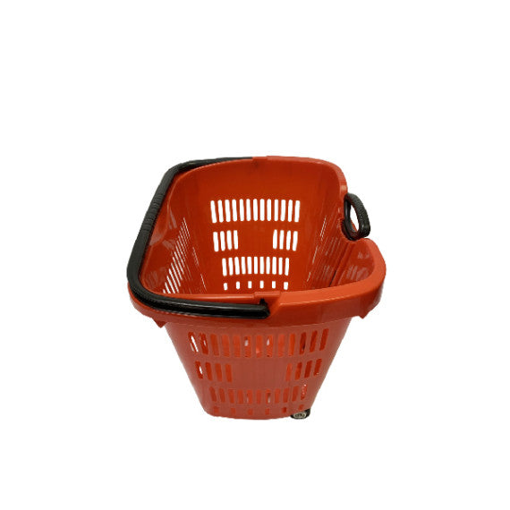 2 Wheels Rolling Shopping Basket