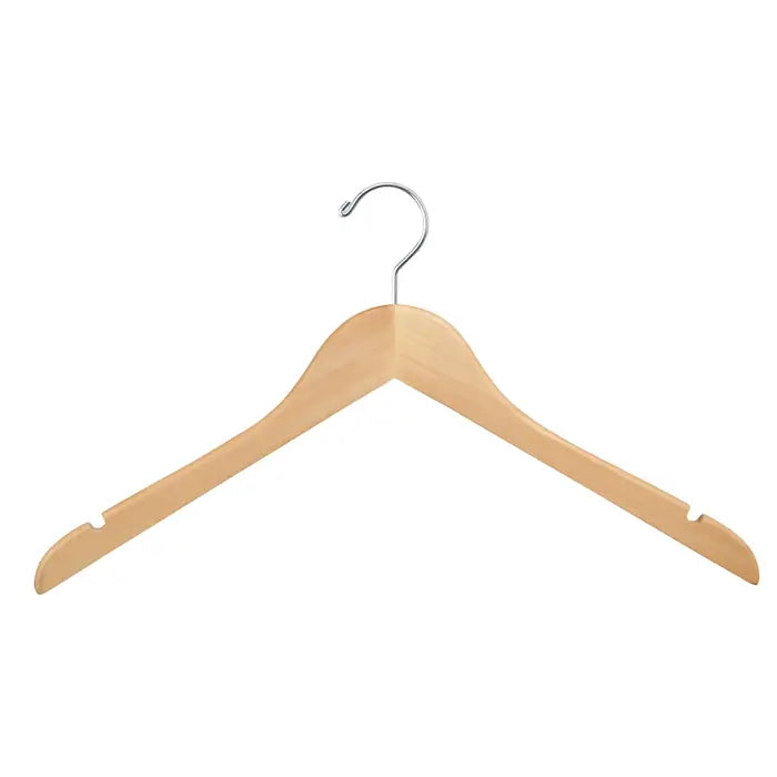 WOODEN WISHBONE BLOUSE & DRESS HANGER - 17" LONG