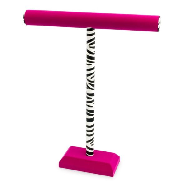 Velvet T-Bar Jewelry Display Stand