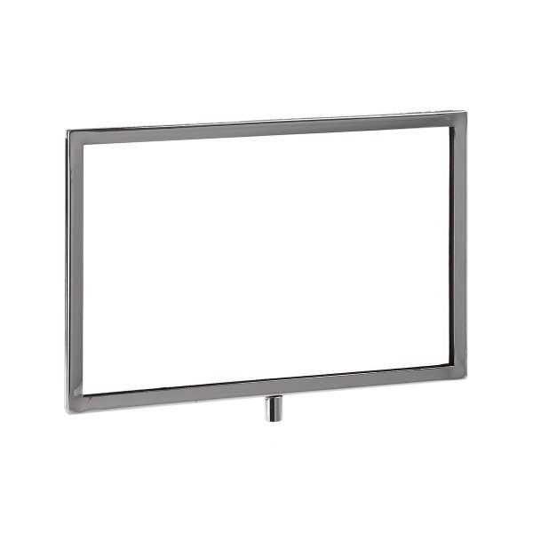 MCSW / 11"W x 7"H Sign Holder with Welded 3" Swedge Stem – Mitered Corner