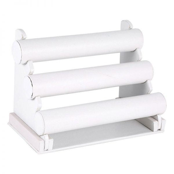 3 Bar Bracelet Display Shelf – White