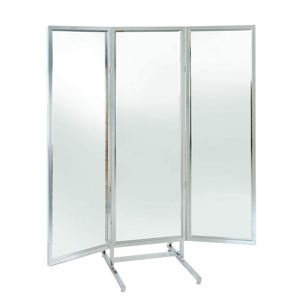 SD3WM / 3-Way Floor Mirror in Chrome