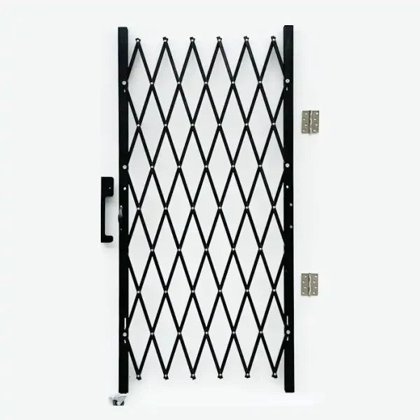 67"H Folding Security Gate / Black & 48" W