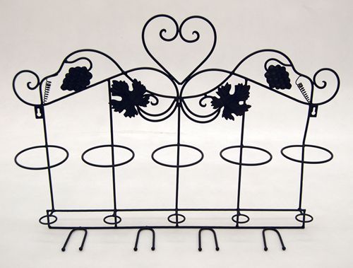 Wine Rack & Glass Rack Combo