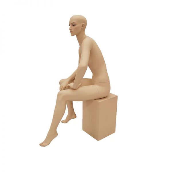 SDMD-A5F1 / Realistic Pretty Female Sitting Mannequin