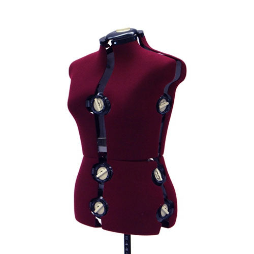 JF-FH8/ 12 Dial Fabric Backed Large Adjustable Dress Form