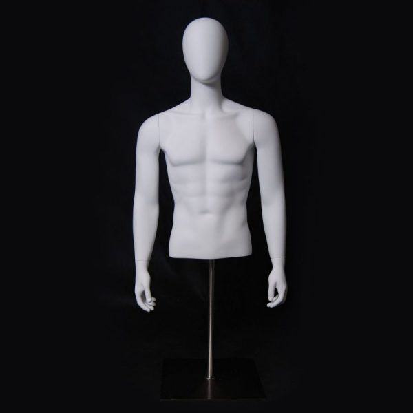 SDMD-EGTMSA /  Table Top Egghead Male Mannequin Torso