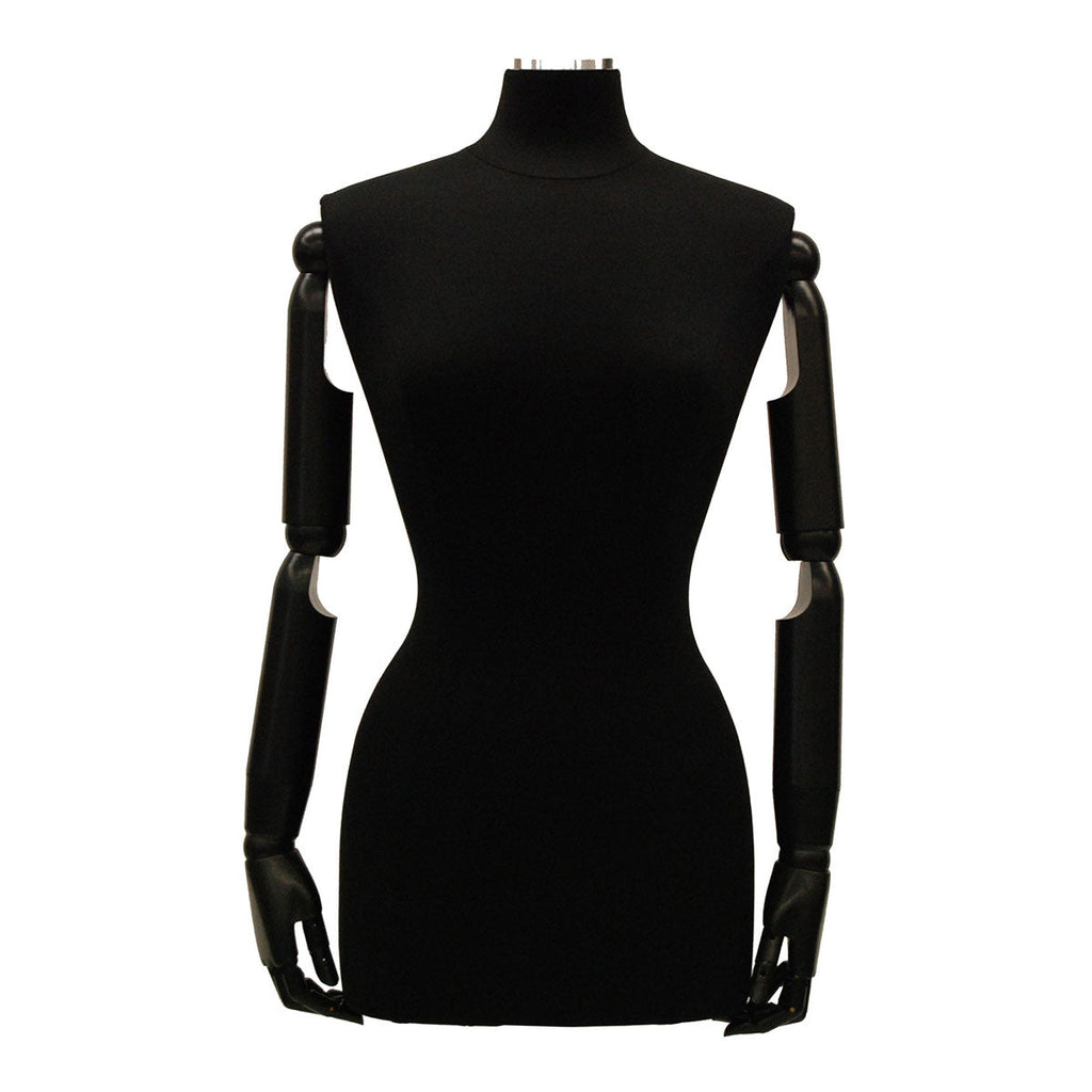 SDJF-F6/8BKARM / Female Foam Dress Form Size 6-8