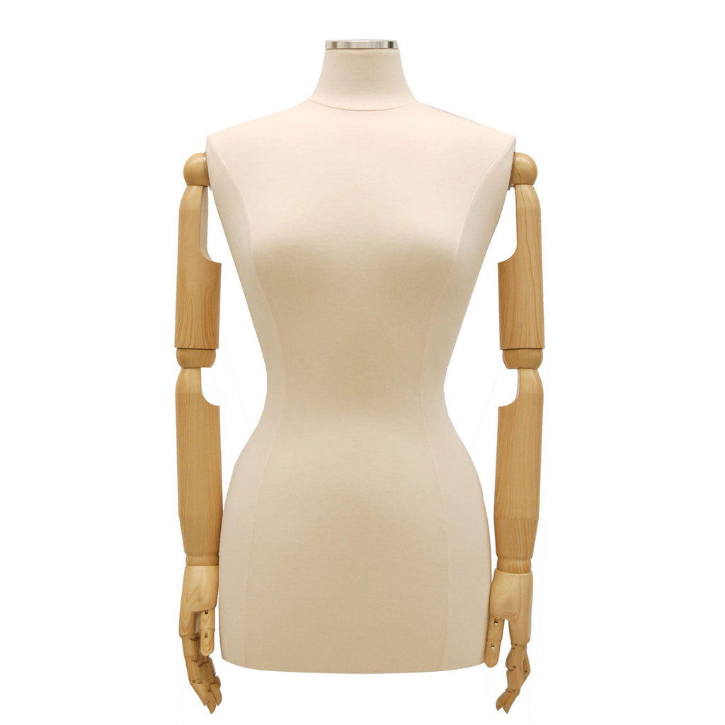 SDJF-F6/8BKARM / Female Foam Dress Form Size 6-8