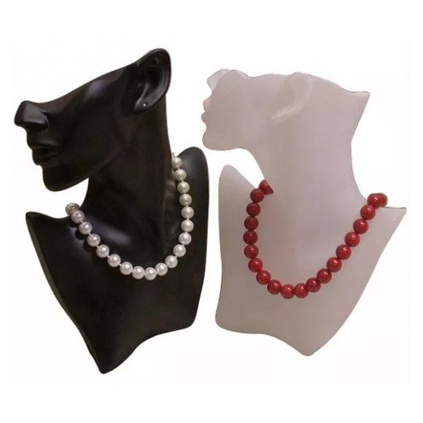 Fiberglass Jewelry Display – Half Head – Combo