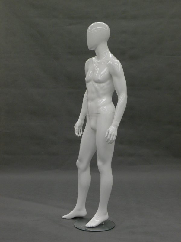 SDMD-GM53W1 / Egghead White Glossy Male Mannequin