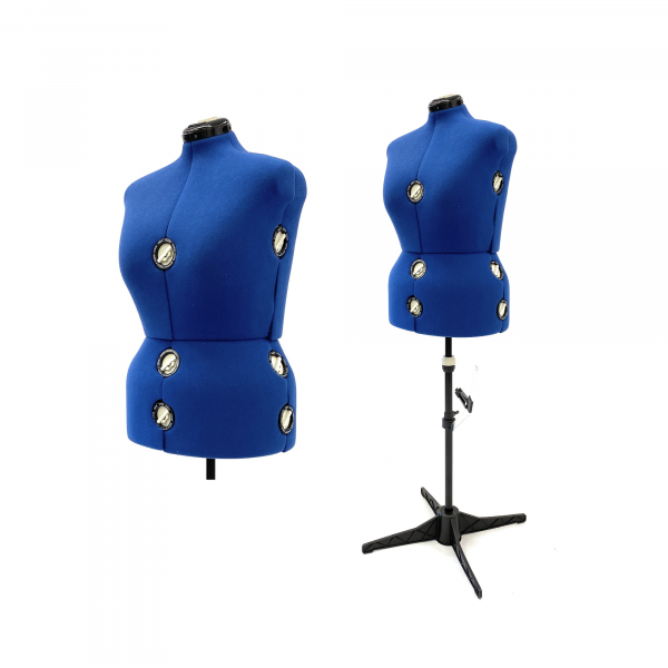 JF-FH10/ 12-Dial Fabric-Backed Fully Adjustable Dress Form