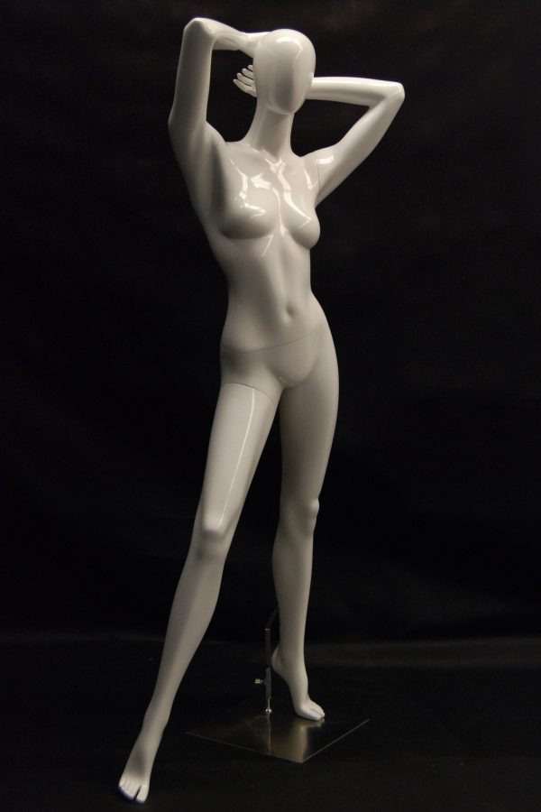SDMD-C4 / Glossy White Egghead Mannequin