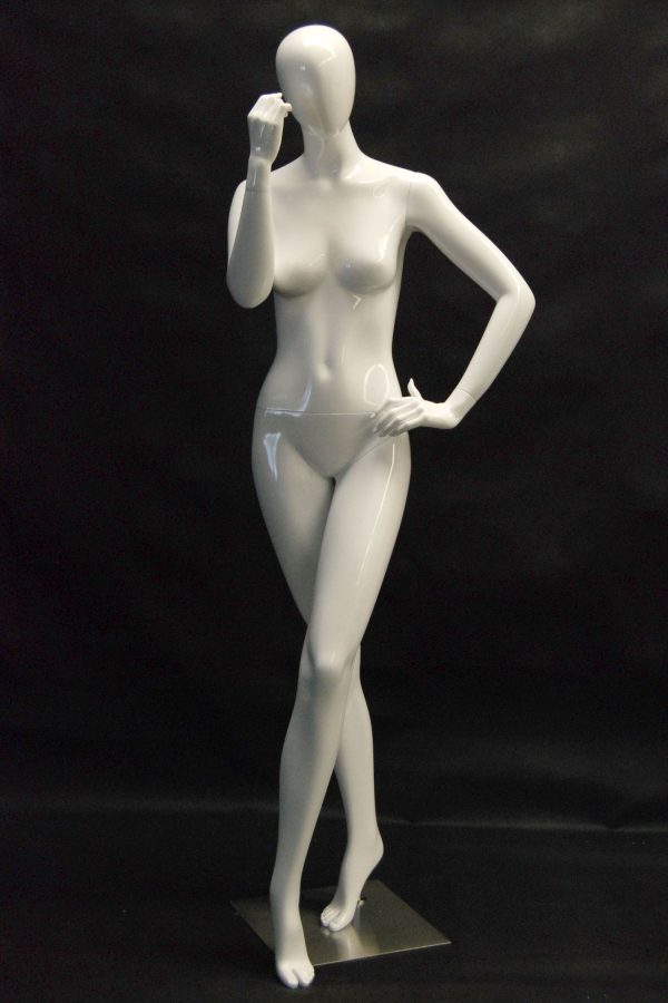 SDMD-C8 / Glossy White Egghead Mannequin
