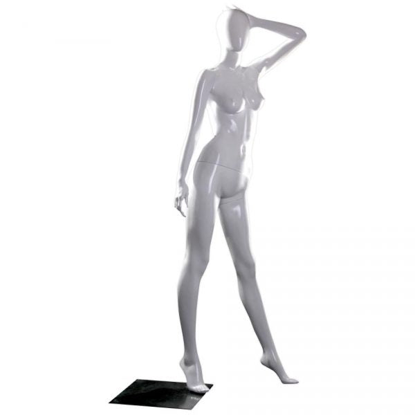 SDMZ-LISA13EG/ Glossy White Egghead Mannequin