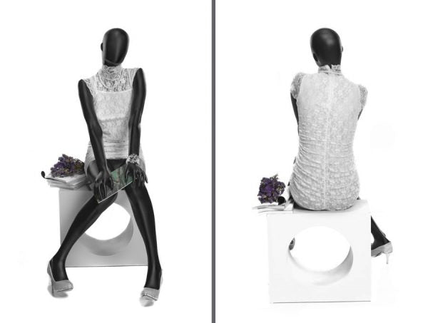 SDMZ-OZ1B1 / Egghead Sitting Female Mannequin