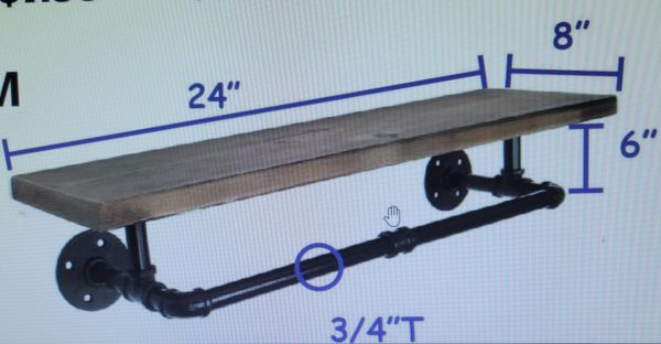 SDPLS24-WM / PIPELINE WOOD TRAY DISPLAY
