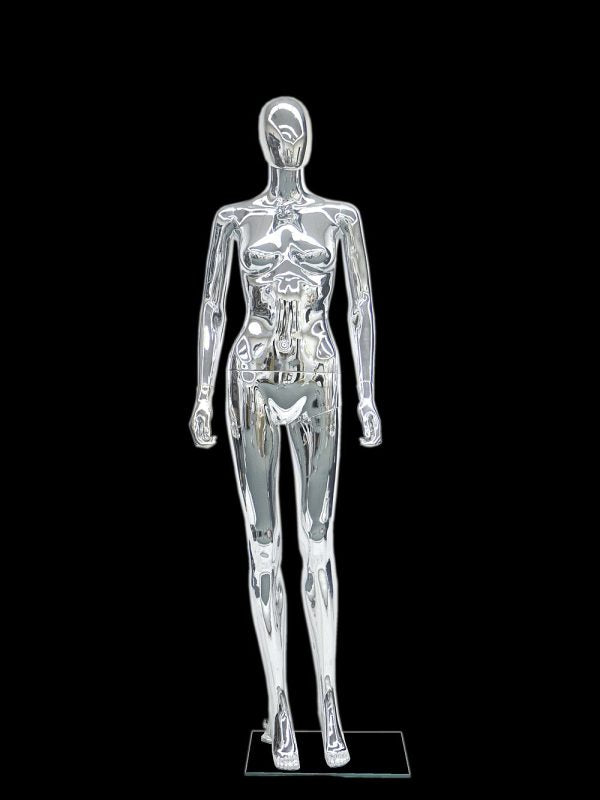 SDPS-SF6SCEG / Female Egghead Chrome Mannequin