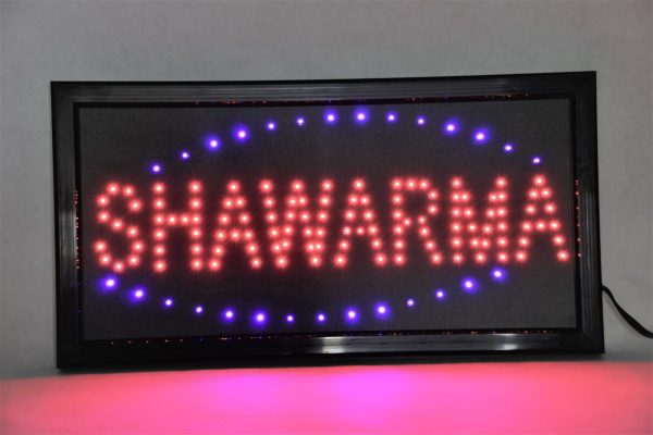 L.E.D. SHAWARMA SIGN