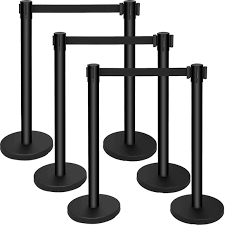 Stanchions - Crowd Control Post w/Retractable Belts