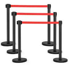 Stanchions - Crowd Control Post w/Retractable Belts