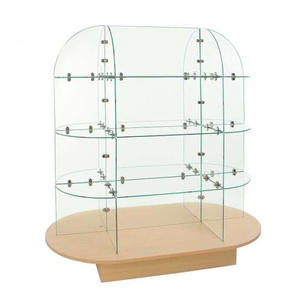 GLASS MERCHANDISER DISPLAY CASE