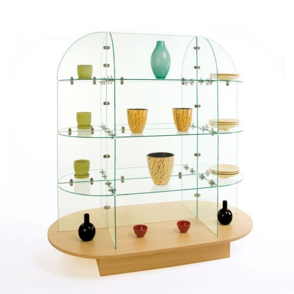 GLASS MERCHANDISER DISPLAY CASE