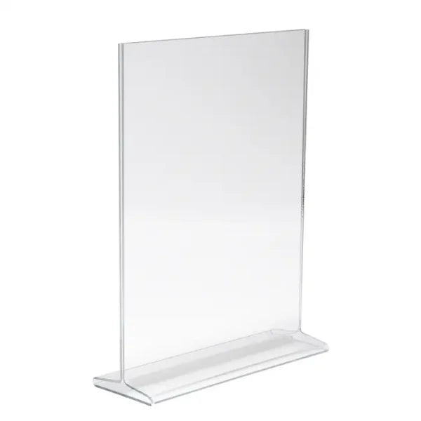 Acrylic Top Load Sign Holder For Counter Tops
