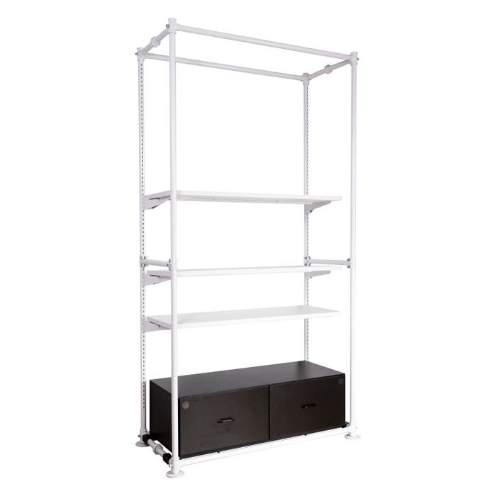 PIPELINE BASE CABINETS FOR FREESTANDING MERCHANDISING UNIT