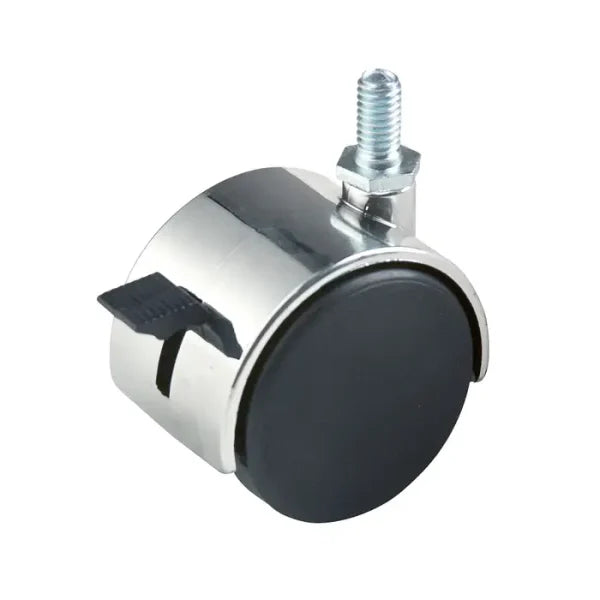 SDTW12LK / 2" Plastic Twin Wheel Caster w/Locking Brake w/ 5/8" Stem